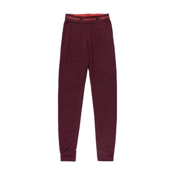 Bilde av Devold DUO ACTIVE MERINO LONGS JR Burgunder