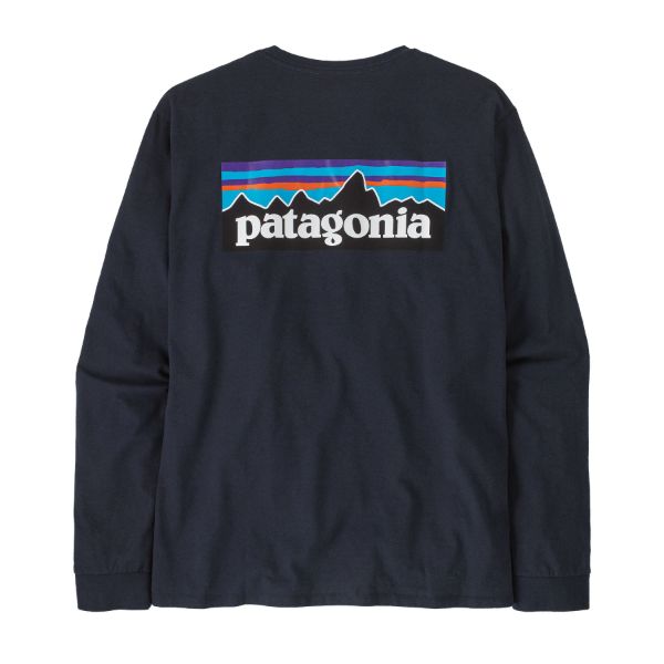 Bilde av Patagonia M´S L-S P-6 Logo Responsibili-Tee Marine
