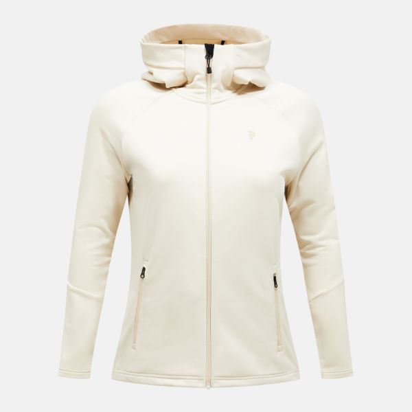 Bilde av Peak Performance W Rider Essentials Zip Hood 080 Sand FogSand Fo