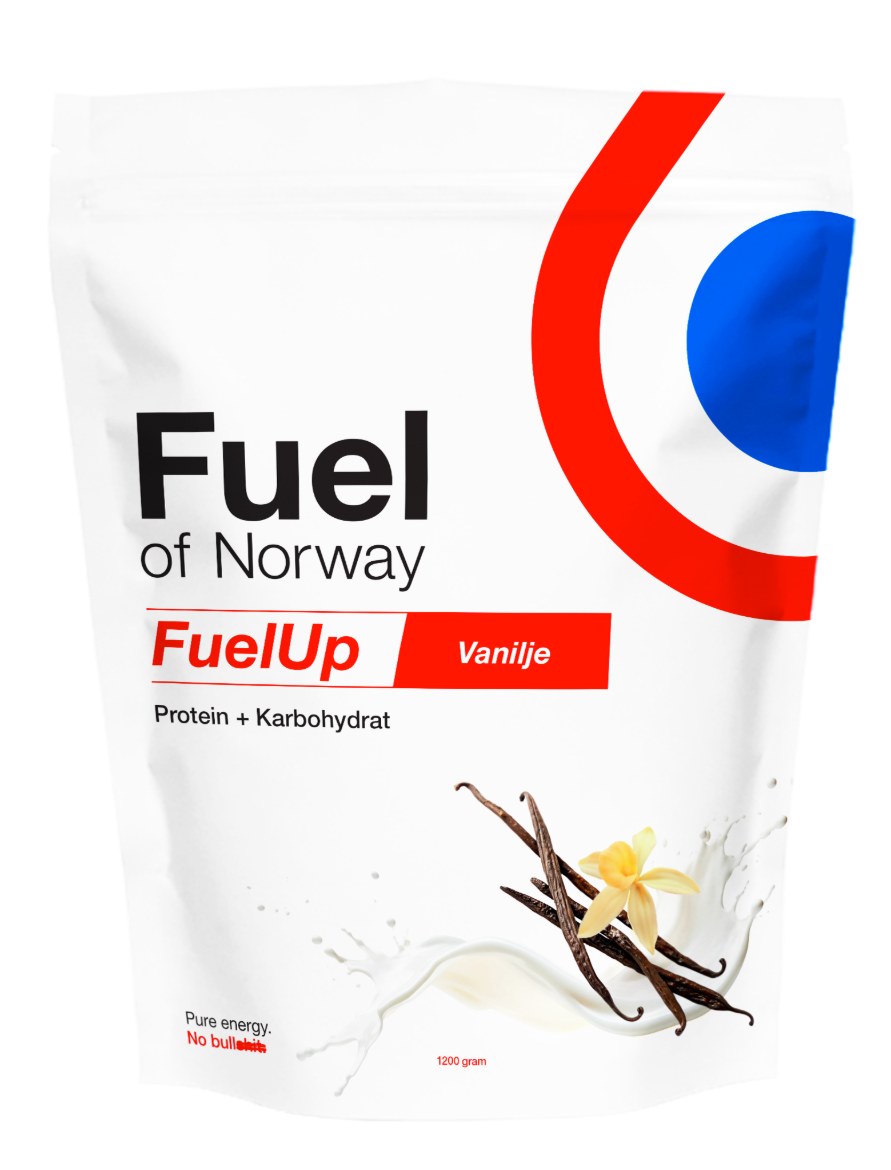  Fuel of Norway  FuelUp protein vanilje 1,2kg 6001 Fjellklar Sport 1